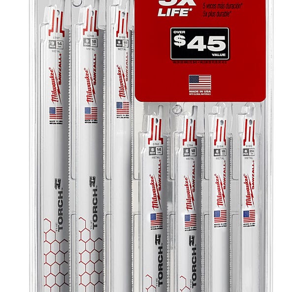16Pce SAWZALL™ Metal Cutting Bi-Metal Kit 49221216 by Milwaukee