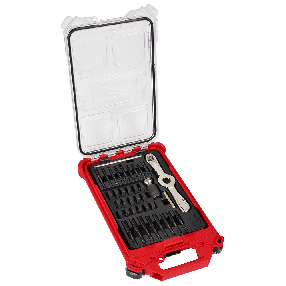 Milwaukee 38PC PACKOUT™ High Carbon Steel Metric Tap and Die Set 49225603