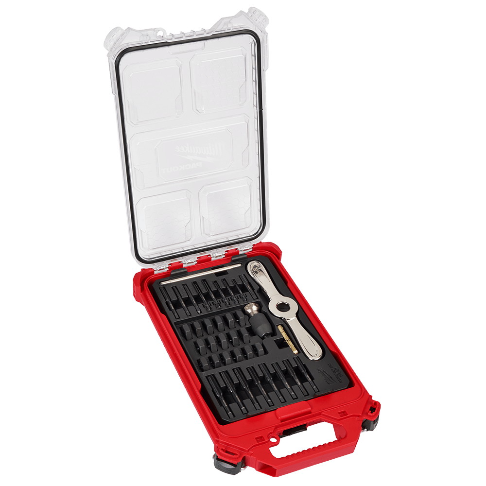Milwaukee 38PC PACKOUT™ High Carbon Steel Metric Tap and Die Set 49225603