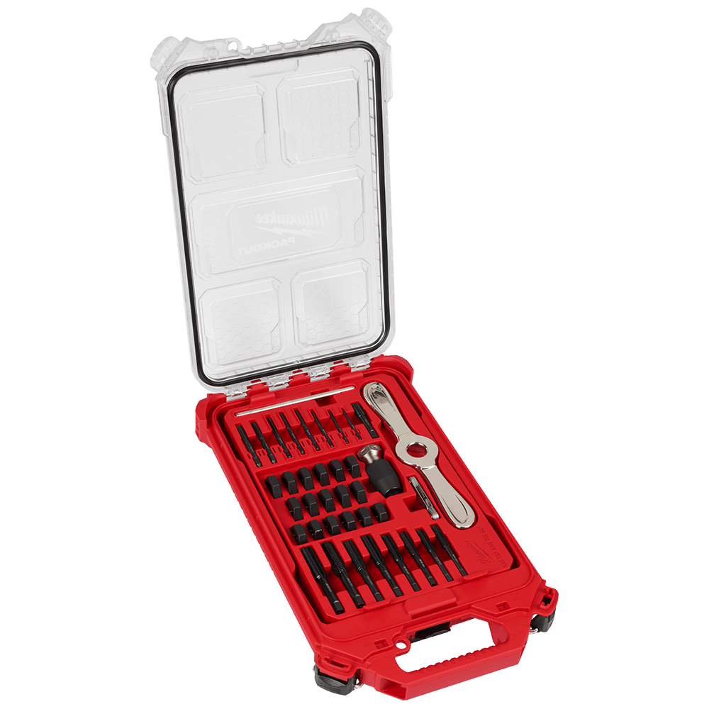 Milwaukee 38PC PACKOUT™ High Carbon Steel Imperial Tap and Die Set 49225604