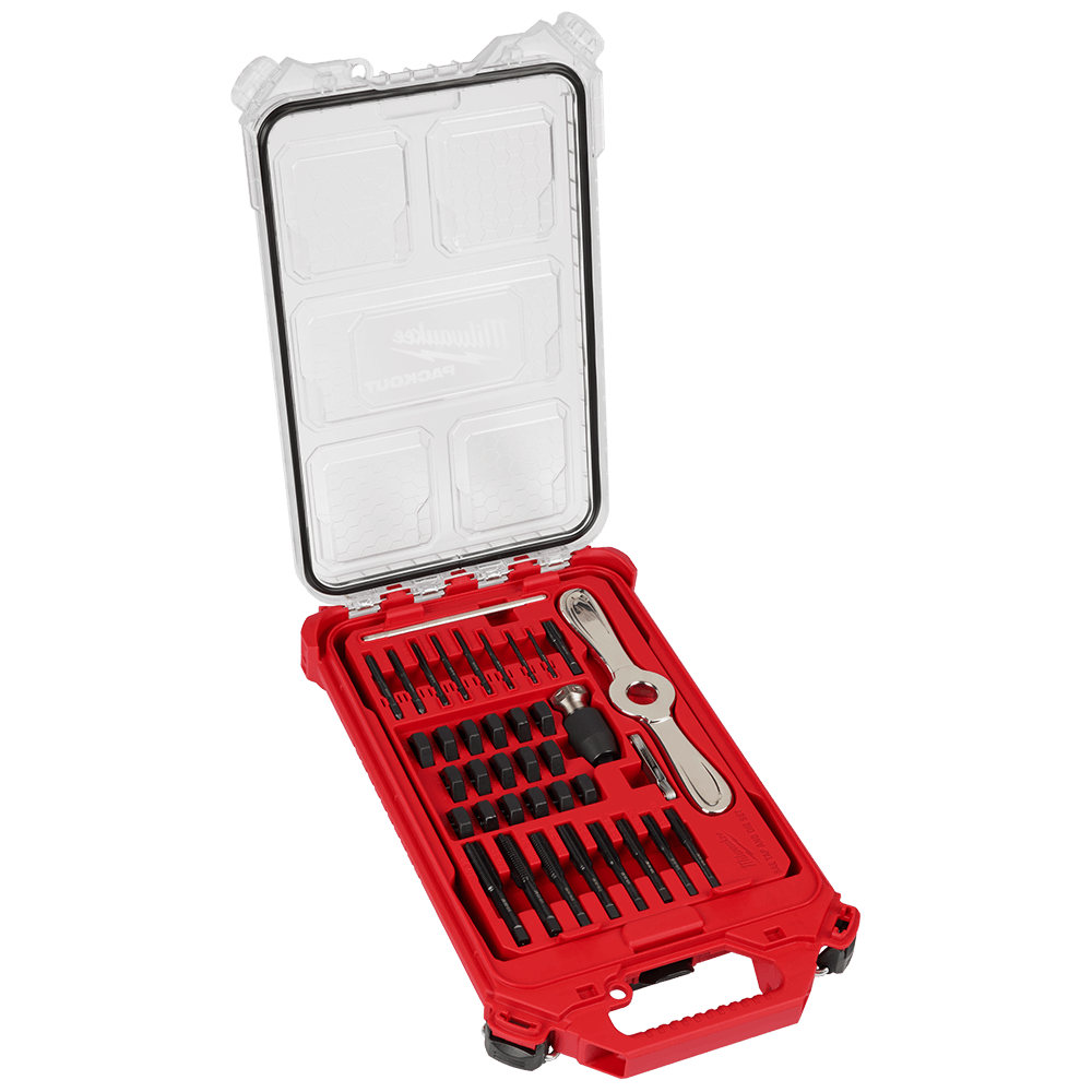 Milwaukee 38PC PACKOUT™ High Carbon Steel Imperial Tap and Die Set 49225604