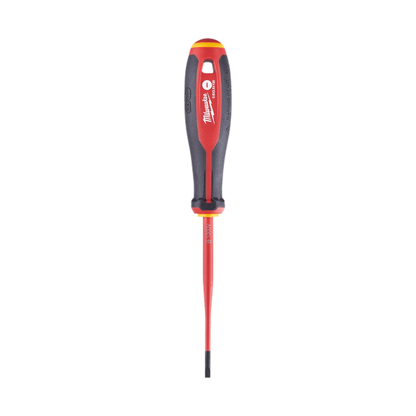 VDE Screwdriver Slotted 0.6mm X 3.5mm X 100mm - 4932478714 by Milwaukee