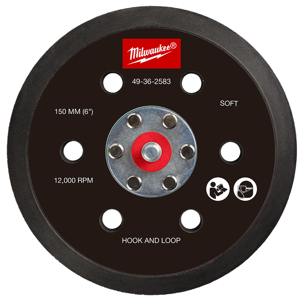 Milwaukee 150mm Sander Backing Pads for M12FROS Sanders