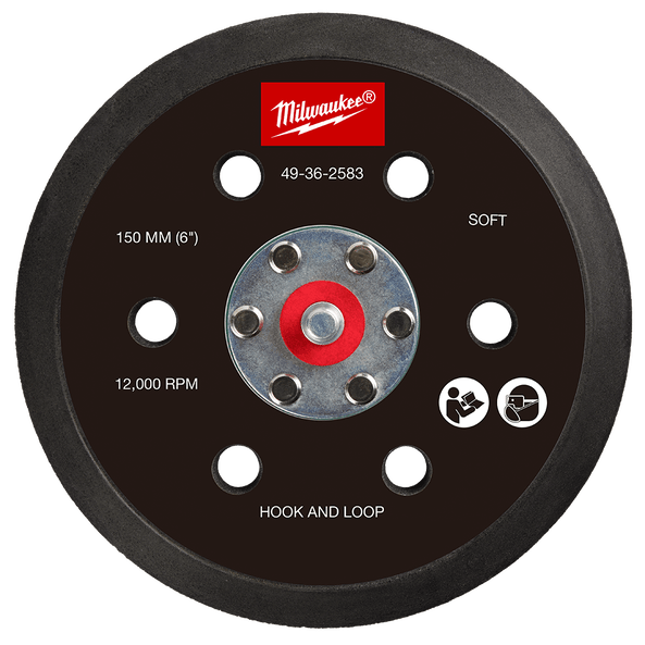 Milwaukee 150mm Sander Backing Pads for M12FROS Sanders