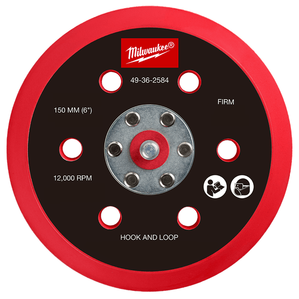 Milwaukee 150mm Sander Backing Pads for M12FROS Sanders