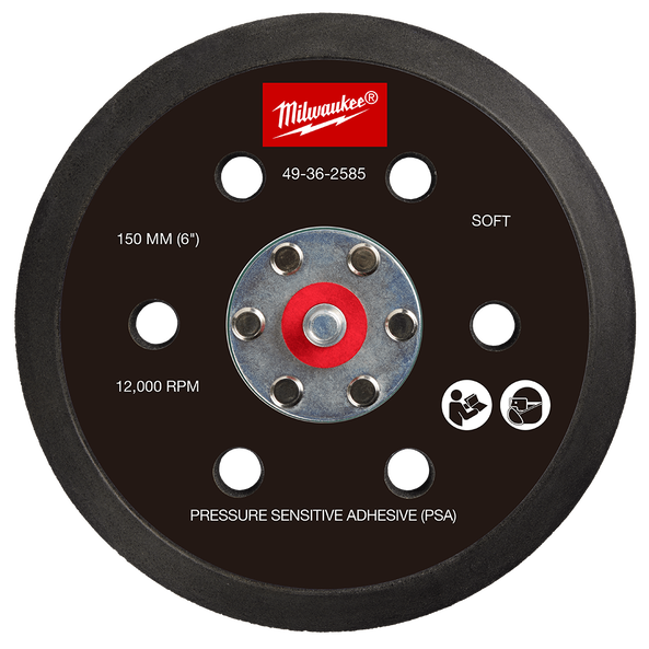 Milwaukee 150mm Sander Backing Pads for M12FROS Sanders