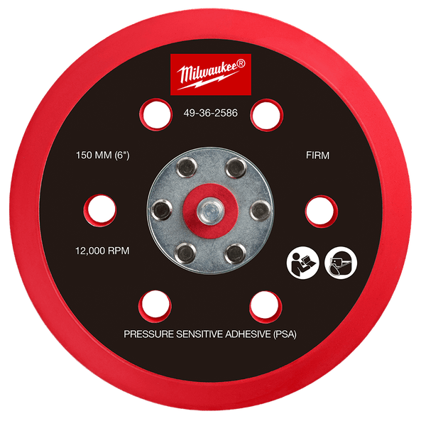 Milwaukee 150mm Sander Backing Pads for M12FROS Sanders