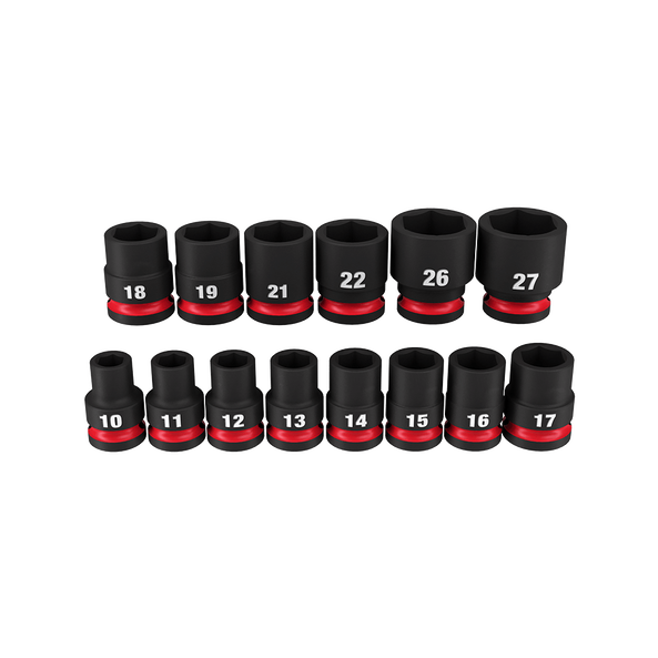 Milwaukee SHOCKWAVE™ 1/2" Drive 14PC Metric Standard 6 Point Impact Socket Set 49667013