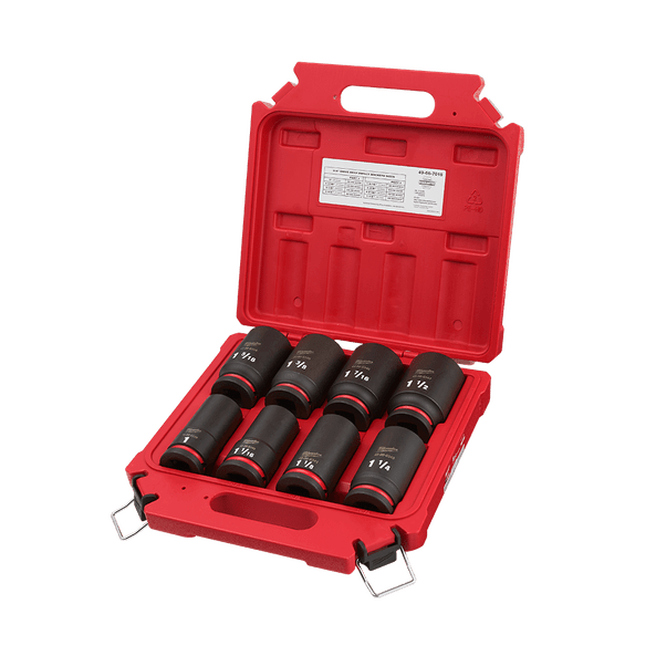 SHOCKWAVE™ 3/4" Drive 8Pce SAE Deep 6 Point Impact Socket Set 49667018 by Milwaukee