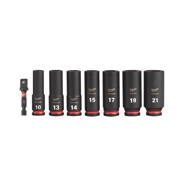 SHOCKWAVE™ 3/8" Drive 8Pce Metric Deep 6 Point Impact Socket Set 49667021 by Milwaukee