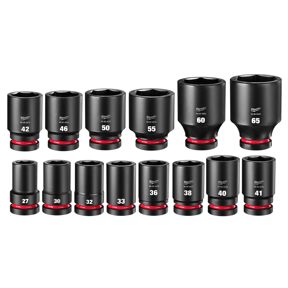 Milwaukee SHOCKWAVE™ 14Pce 1" Drive Metric Deep Impact Socket Set 49667839