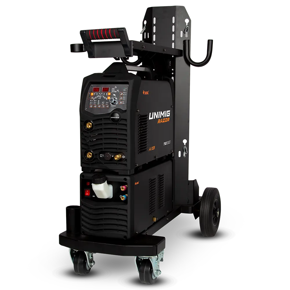 Unimig Razor Tig 320 Ac/Dc With Trolley & Water Cooler U12009