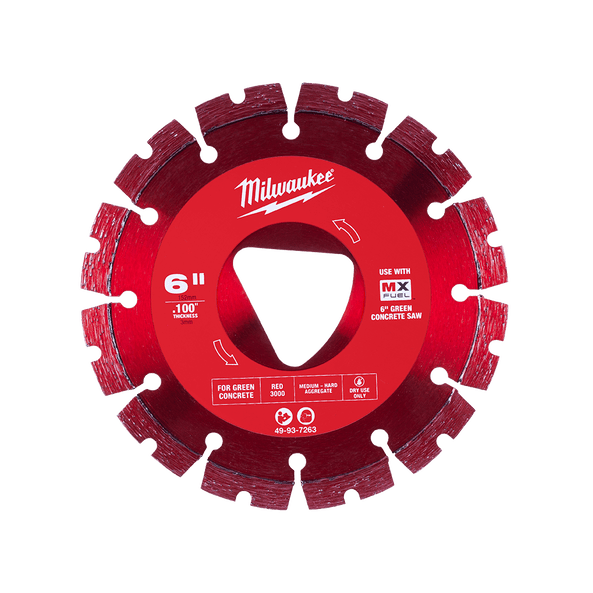 150mm (6") Green Concrete Diamond Blade - Red 49937263 By Milwaukee