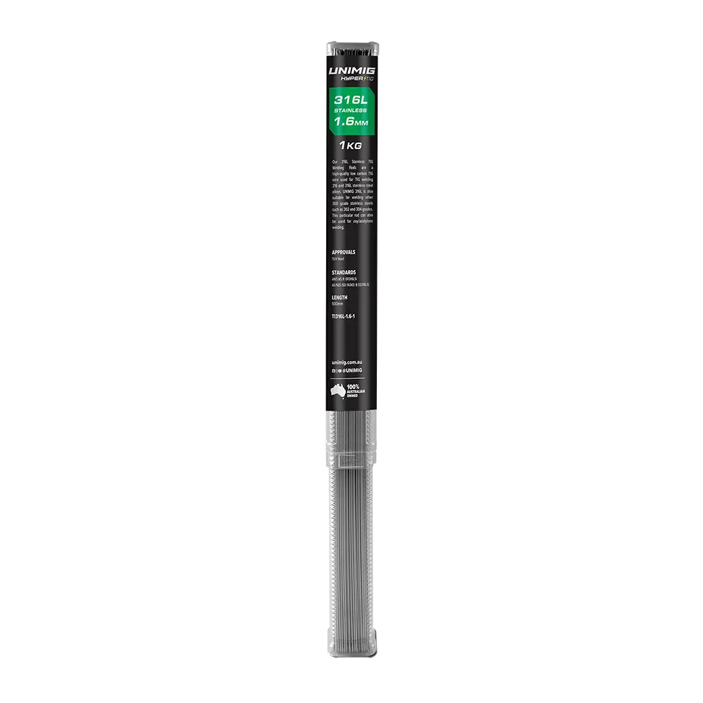 Unimig Hypertig 316L Tig Filler Rod 1.6Mm 1Kg Ti316L-1.6-1