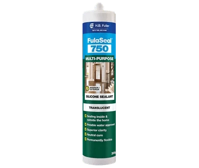 300g Cartridge of Multi Purpose Silicone Sealant FulaSeal™ 750 by HB Fuller
