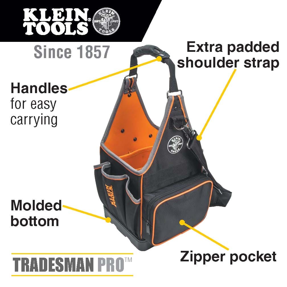 22.2cm 20 Pockets Tool Bag Tradesman Pro™ Tool Tote 554158-14 by Klein