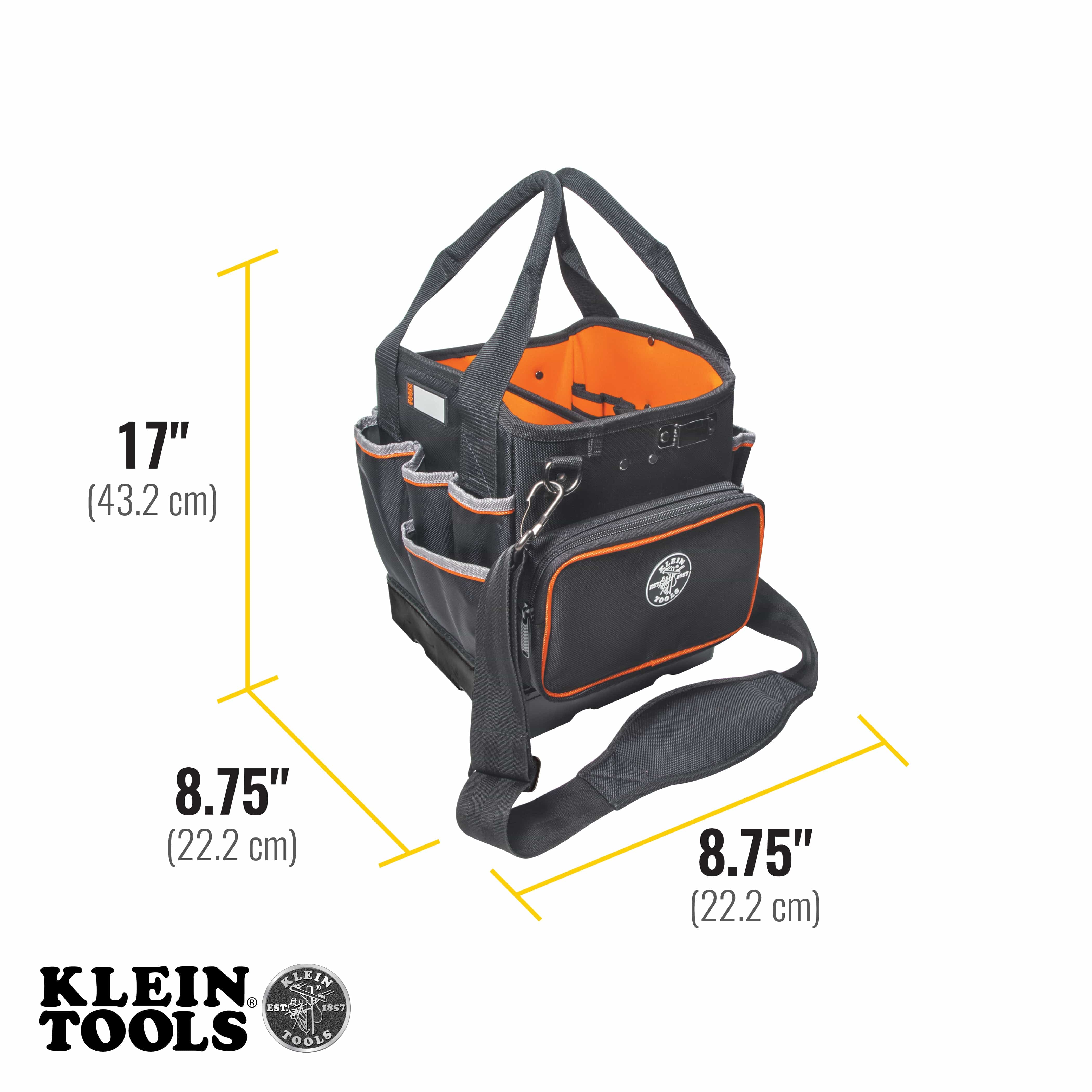 26cm 40 Pockets Tool Bag, Tradesman Pro™ Tool Tote 5541610-14 by Klein