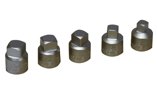 5Pce Square Oil Pan Drain Socket Set 5709 by T&E