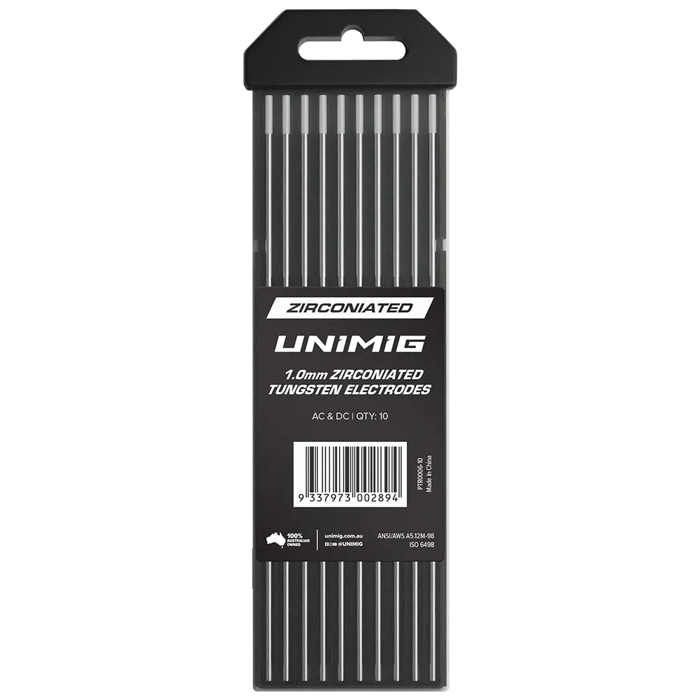 Unimig Zirconiated Tungsten White 1.0Mm Qty 10 Ptr0006-10