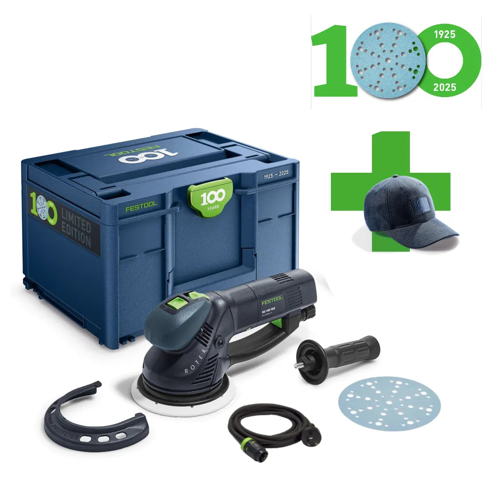 Festool RO 150mm ROTEX 3 in 1 Random Orbital Sander in Systainer 576019 | 100 Year Limited Edition