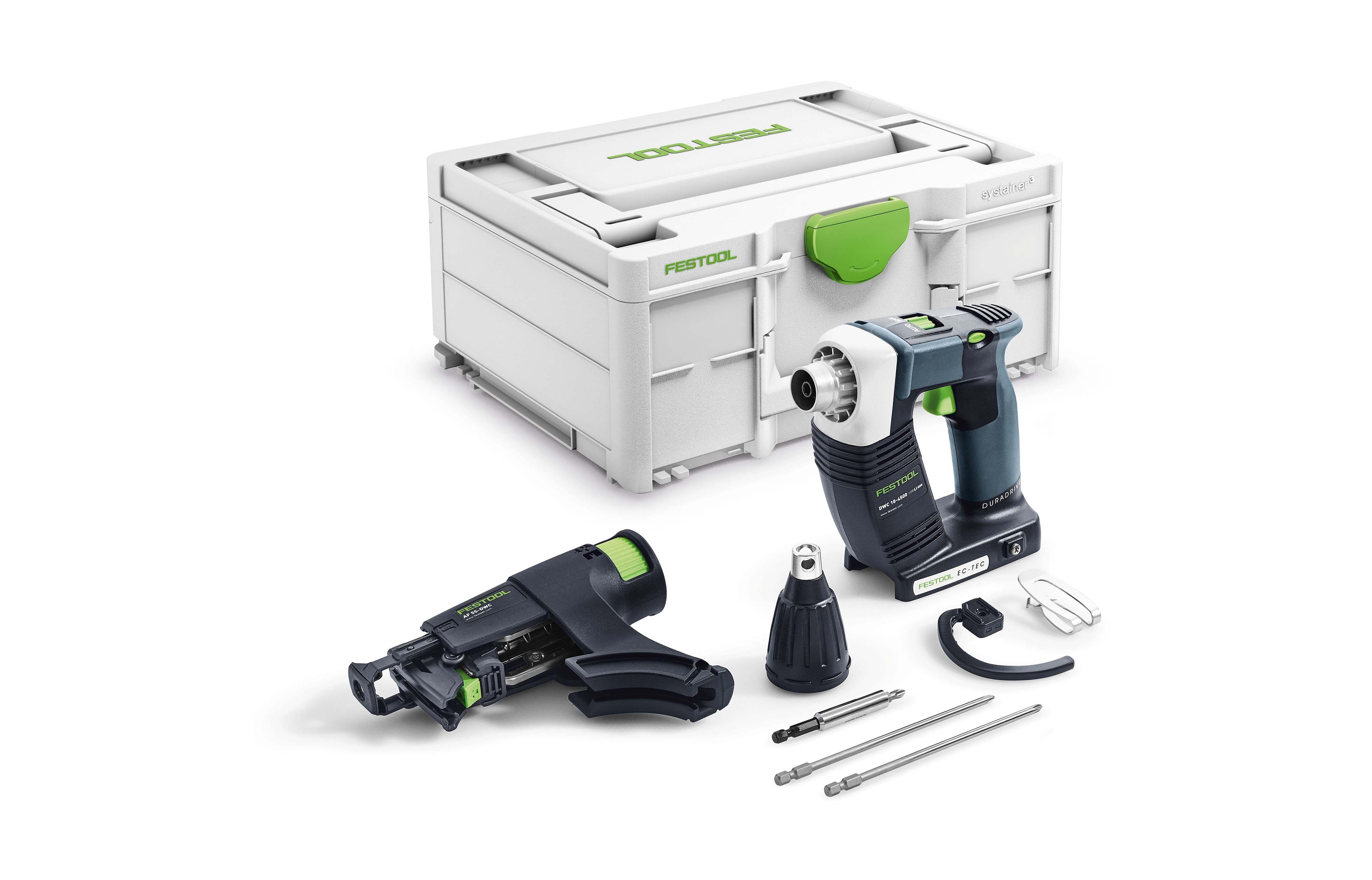 Festool DWC 18V Cordless Collated Screwgun Basic in Systainer 576504