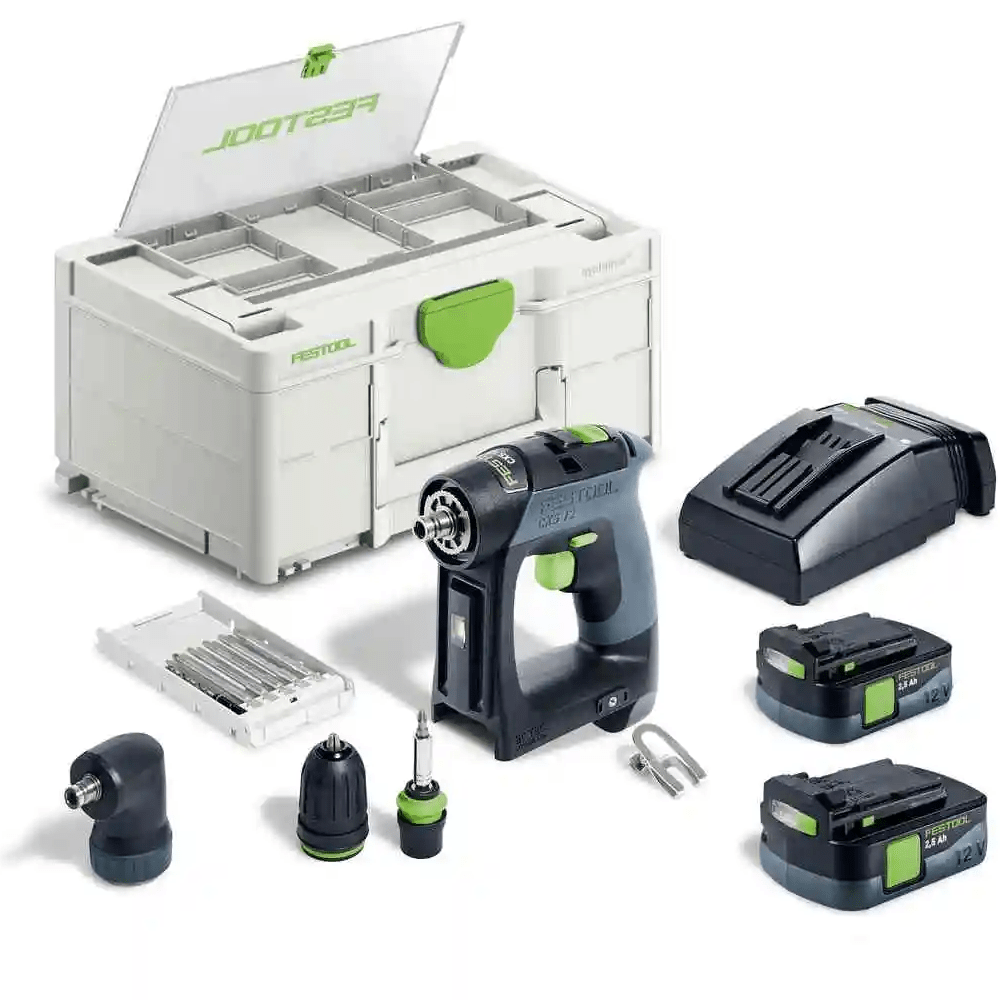 Festool 12V 2.5Ah CXS Mini Cordless Drill Set 576870