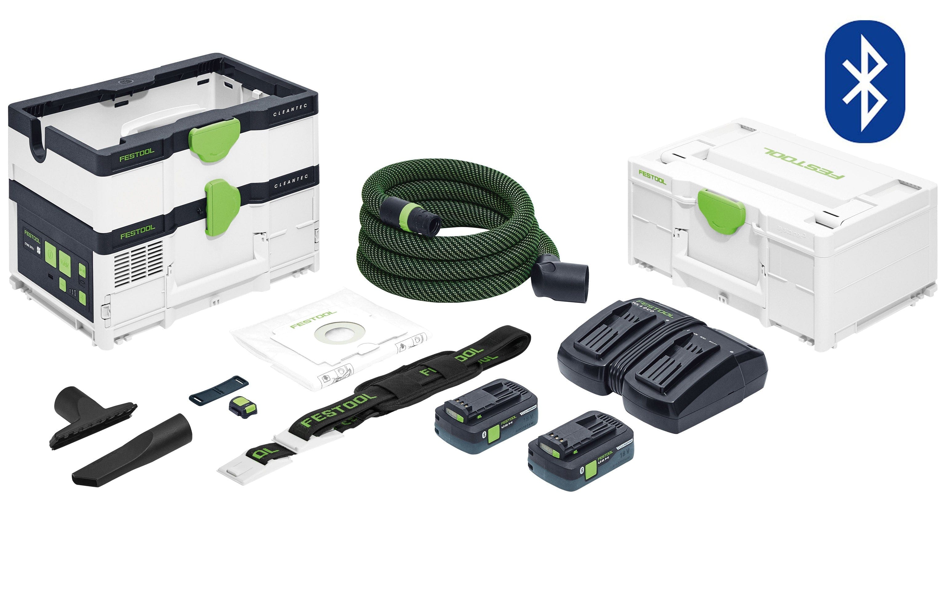 Festool CTMC SYSI 4.5l M Class 18V Cordless Mobile Dust Extractor 4.0Ah High Power Energy Set 576942