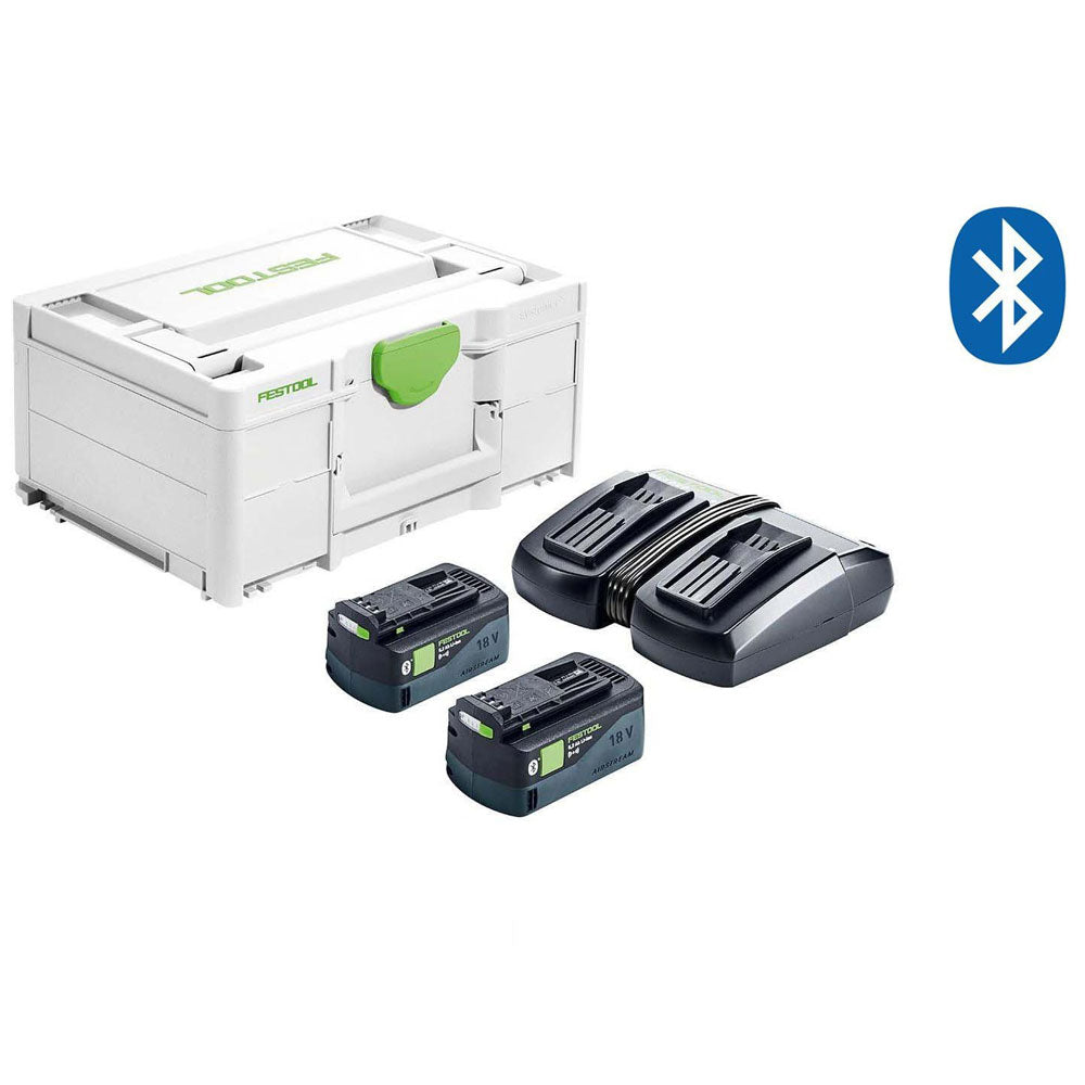 SYS 18V Energy Set 2 x 5.2Ah TCL6 Duo in Systainer 577077 by Festool