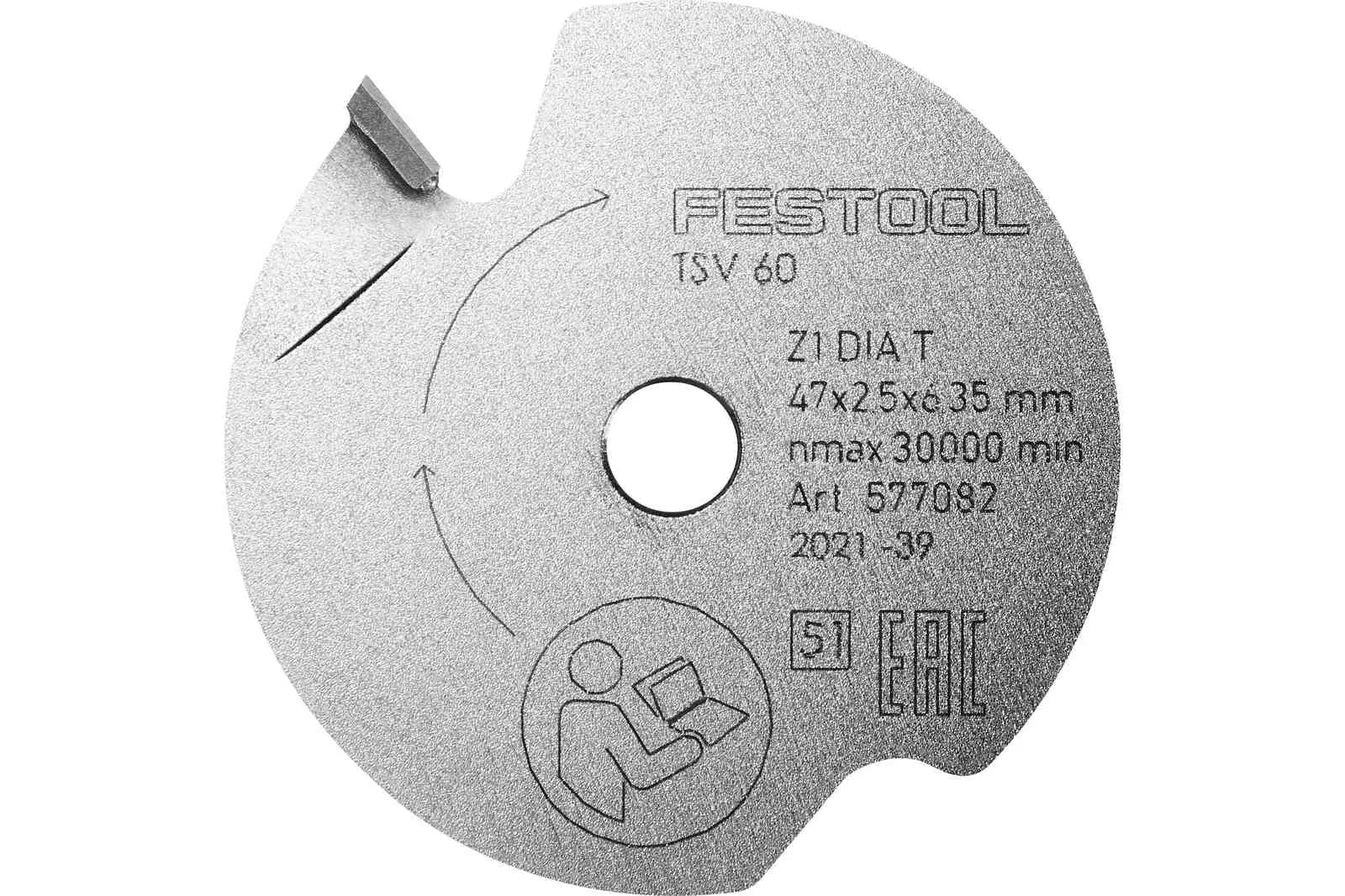 Festool Scoring Saw Blade 47mm x 6.35mm x 1T 577082