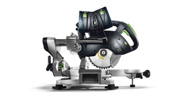 KSC 60 KAPEX 18V Cordless 216mm Slide Compound Mitre Saw 5.2Ah Energy Set & Stand 577178 by Festool