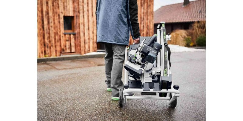 KSC 60 KAPEX 18V Cordless 216mm Slide Compound Mitre Saw 5.2Ah Energy Set & Stand 577178 by Festool