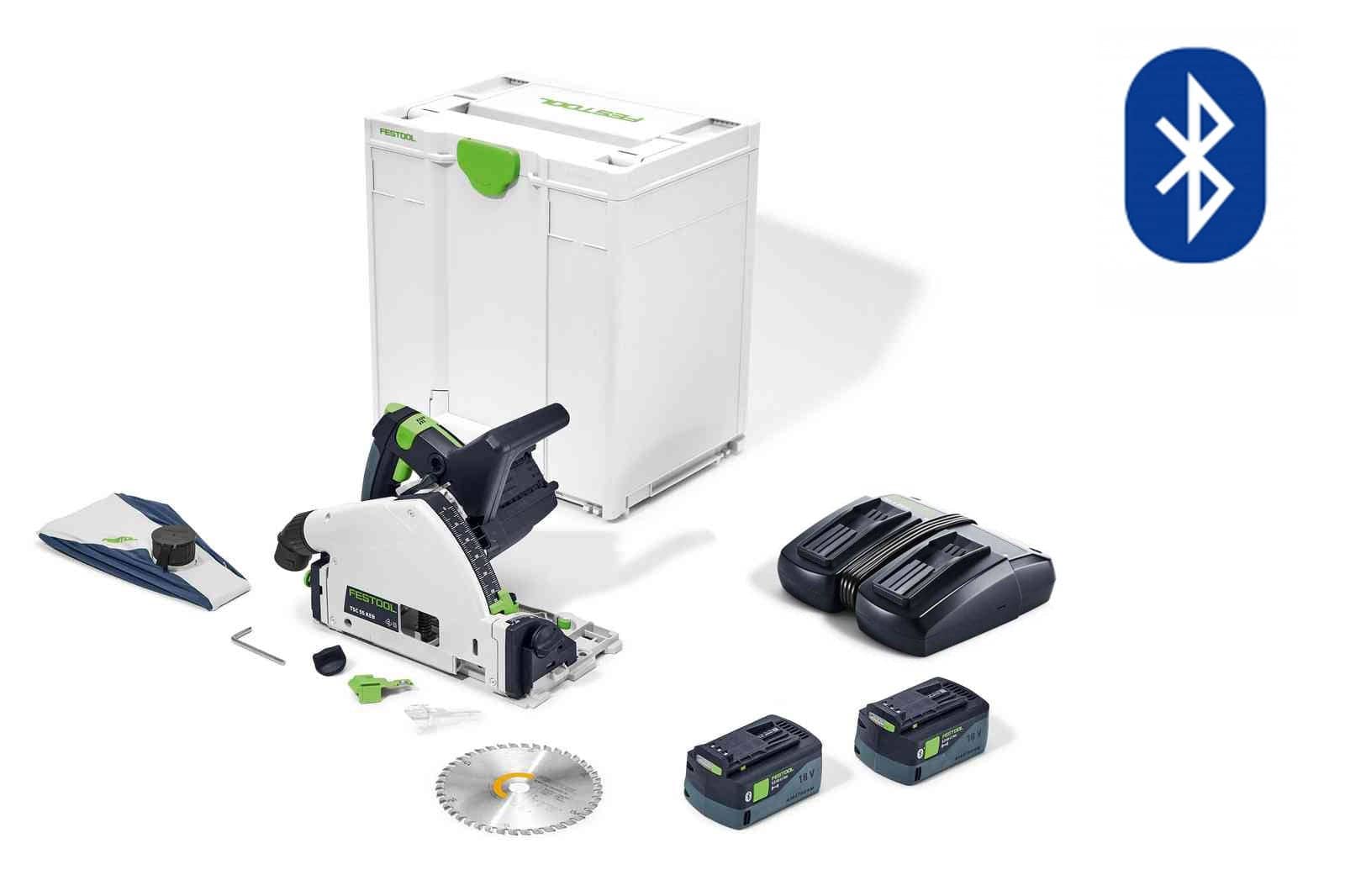 Festool TSC 55K 18V 160mm Cordless Plunge Saw 5.0 Ah XL Set in Systainer 577345