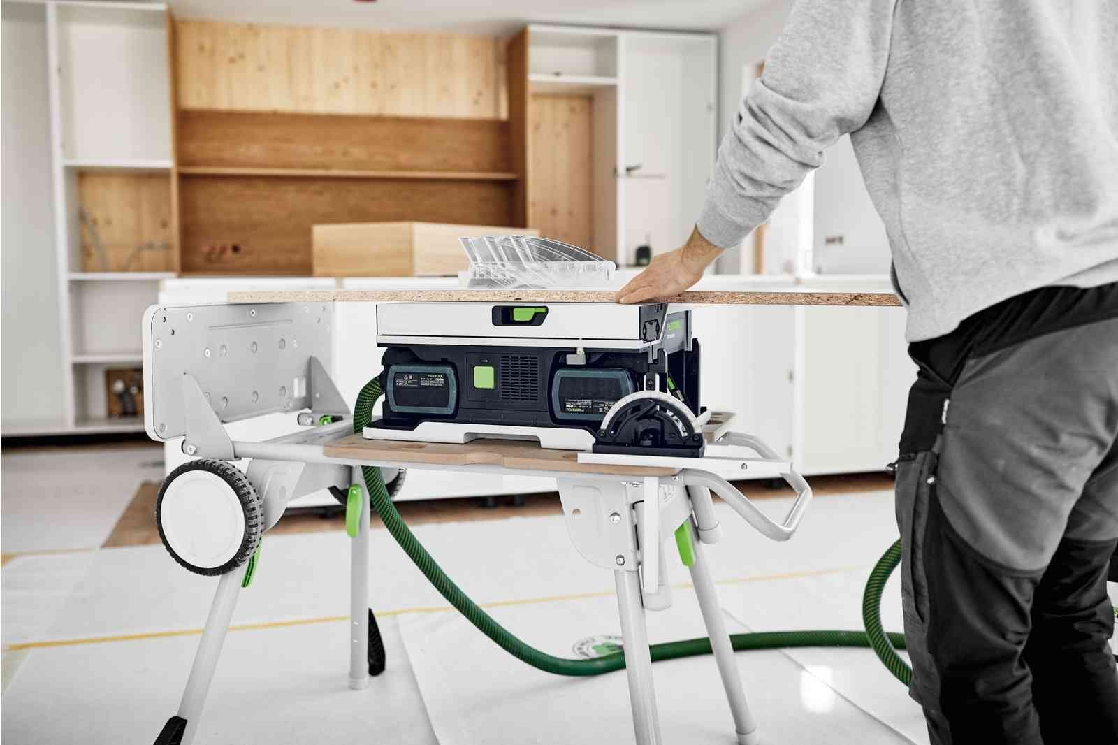 CSC SYS 50 18V Cordless 168mm Systainer Saw 5.2Ah Bluetooth Set & Underframe 577381 by Festool