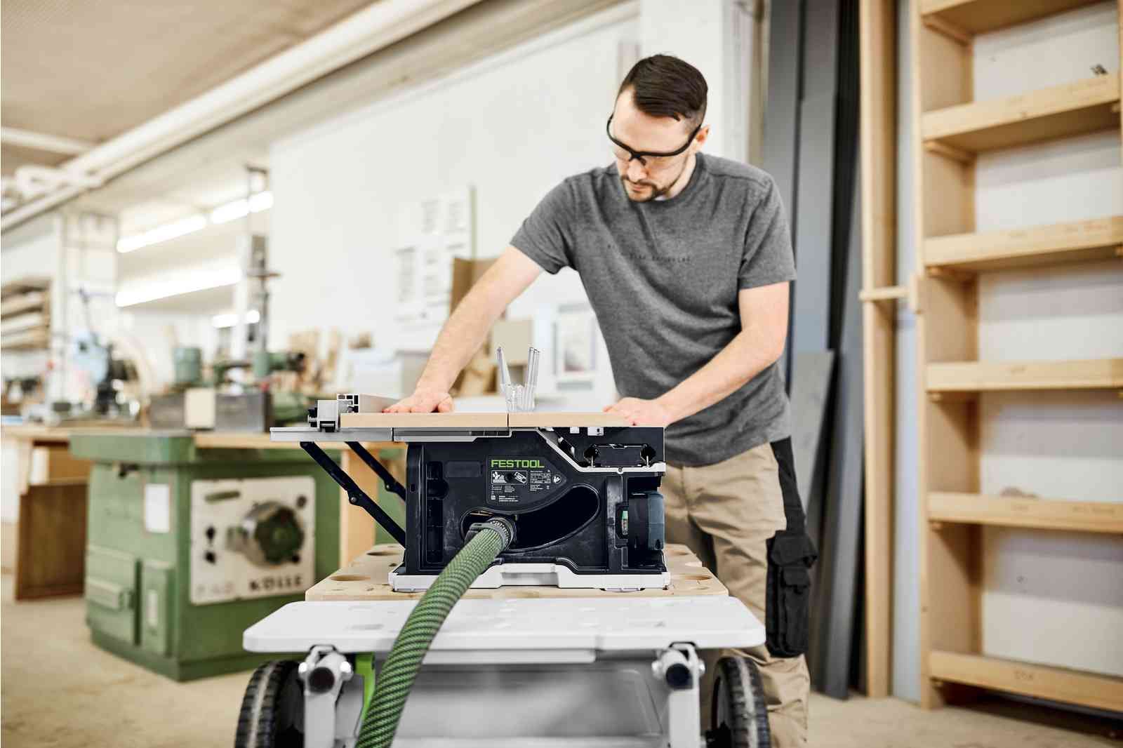 CSC SYS 50 18V Cordless 168mm Systainer Saw 5.2Ah Bluetooth Set & Underframe 577381 by Festool