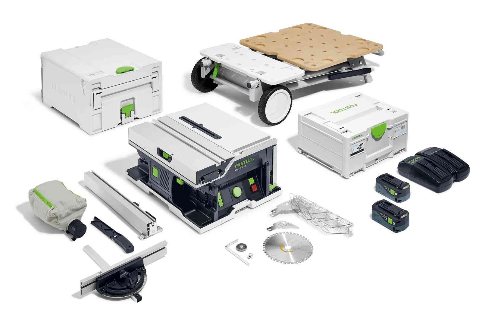 CSC SYS 50 18V Cordless 168mm Systainer Saw 5.2Ah Bluetooth Set & Underframe 577381 by Festool