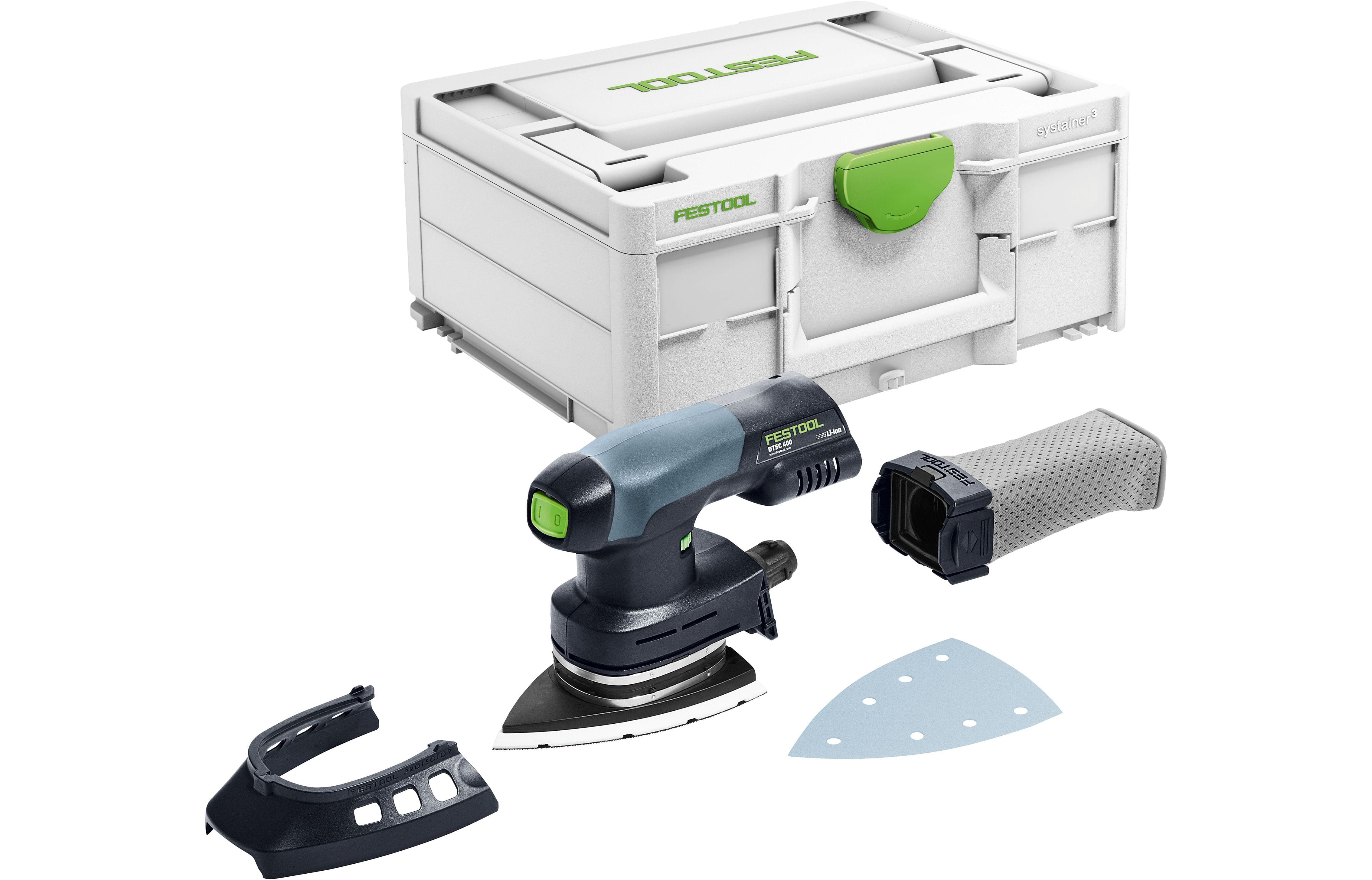 DTSC 400 18V 100mm x 150mm Cordless Orbital Iron Head Sander Basic in Systainer Bare (Tool Only) 577507 by Festool