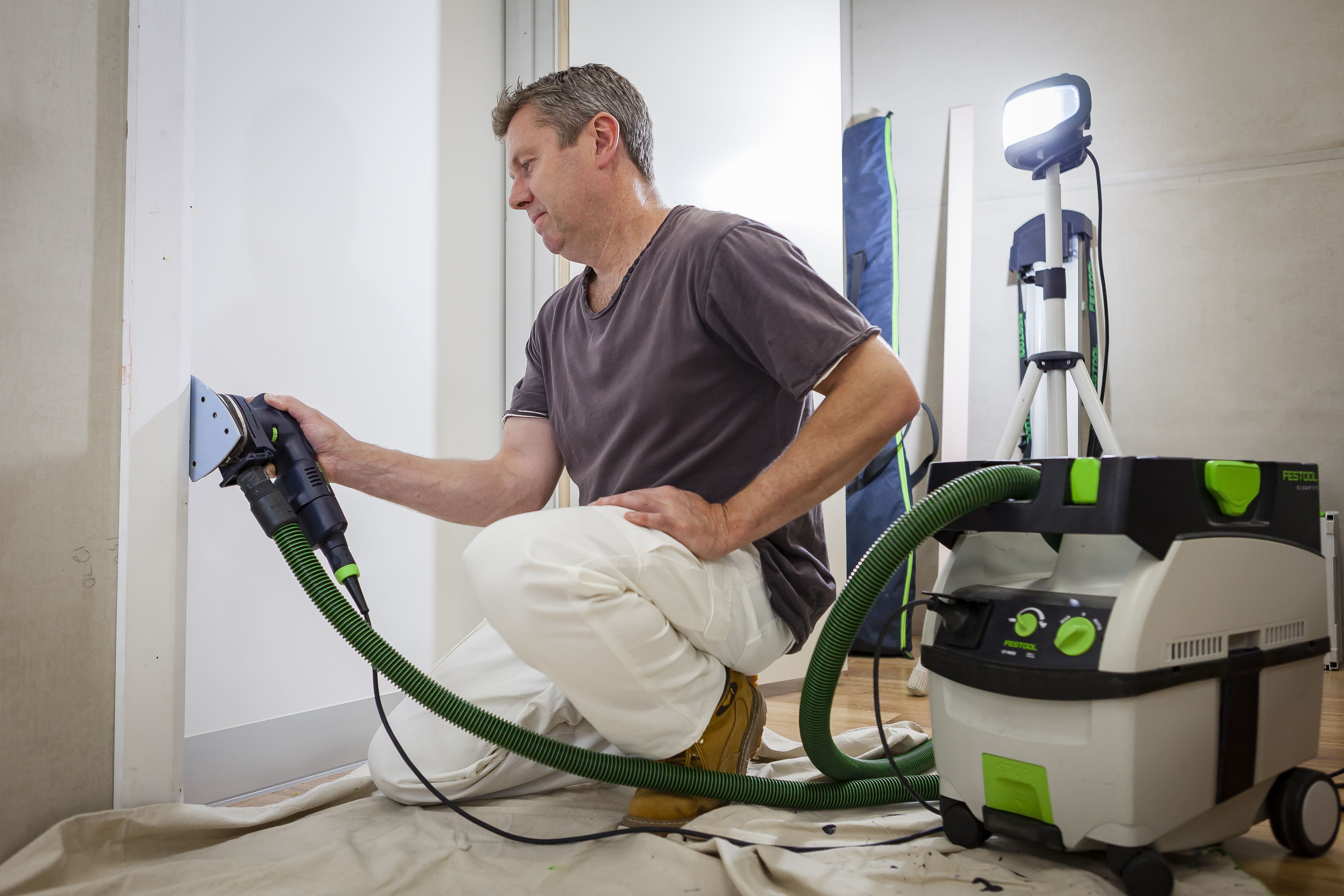 DTSC 400 18V 100mm x 150mm Cordless Orbital Iron Head Sander Basic in Systainer Bare (Tool Only) 577507 by Festool
