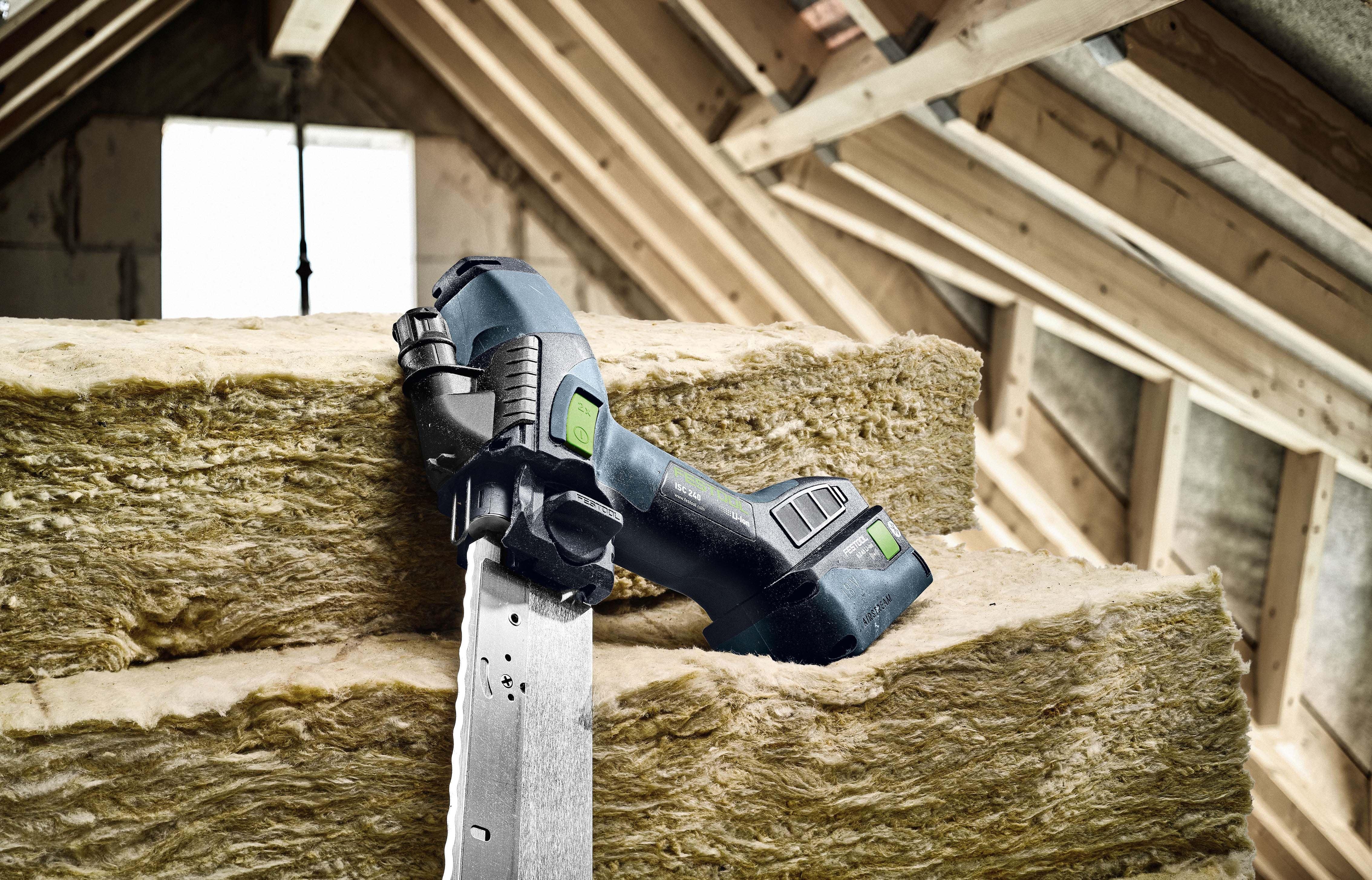 ISC 240 18V 240mm Cordless Insulation Saw 5.0Ah Bluetooth in Systainer 578292 by Festool