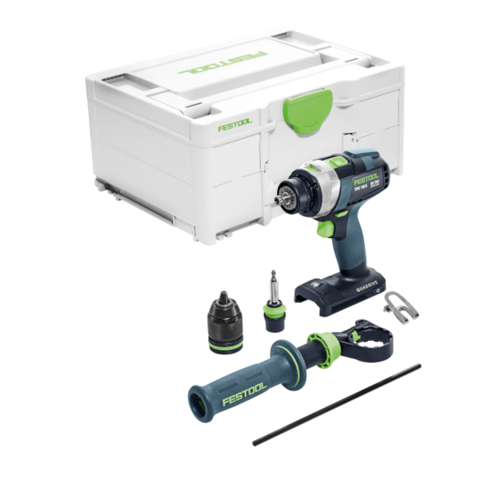 Festool 3Pce 18V 5.0Ah Li-ion Timber Combination Kit HKC 55/TPC 18/AGC 18/TB M 137 578506