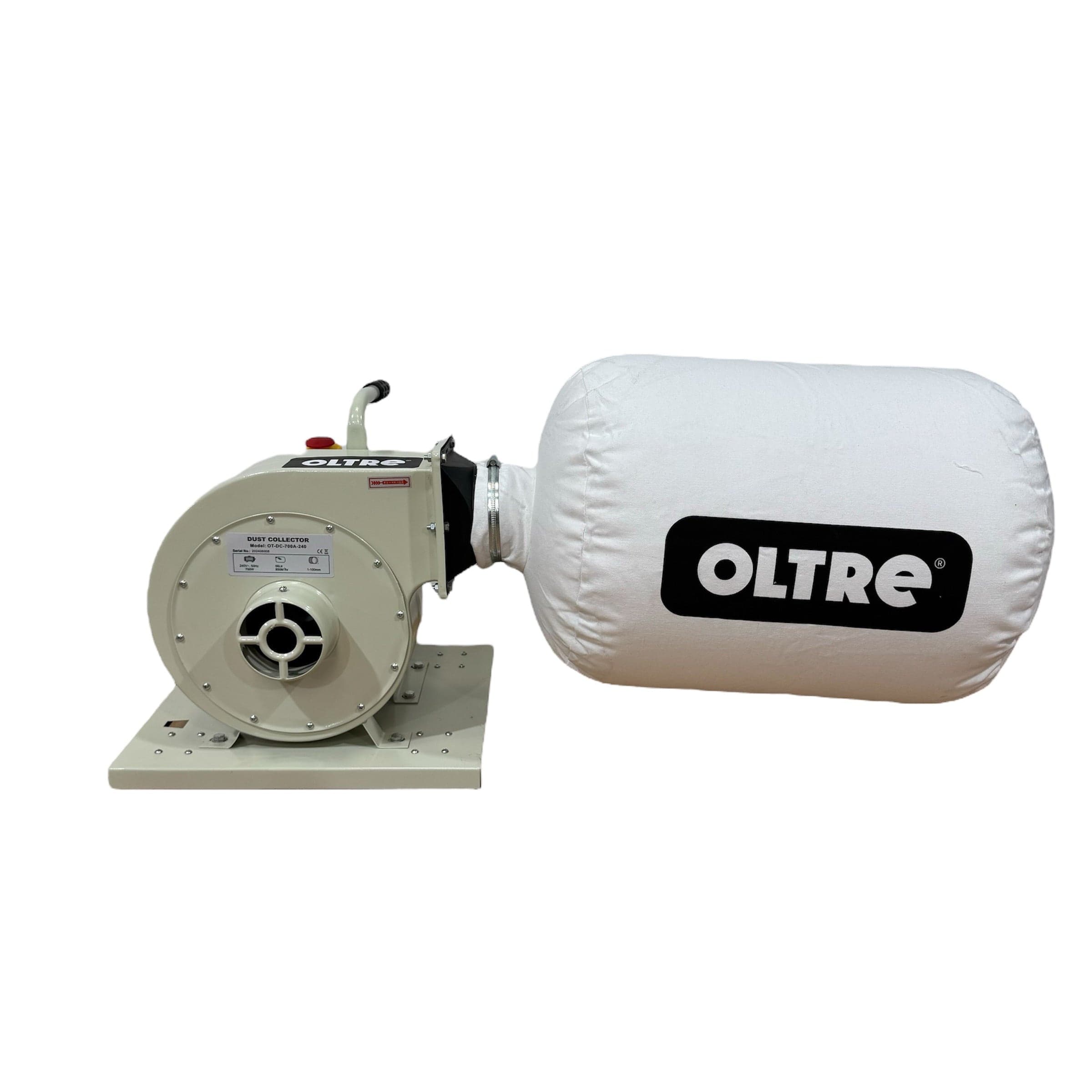 Oltre Dust Collector 240V 1HP 1 x Filter Element (Horizontal Bag) 500CFM OT-DC-700A