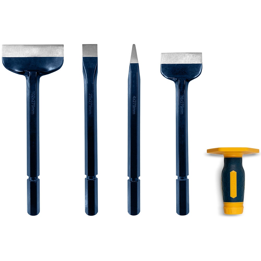 Mumme 4Pce Bolster & Chisel Kit With Interchangeable Grip 5BOLSTERKIT