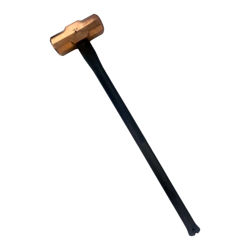 Mumme Copper Sledge Hammer with Pinned Steel Core Fibreglass Black Handle 5HCFRH14 - 6.35Kg (14lb)