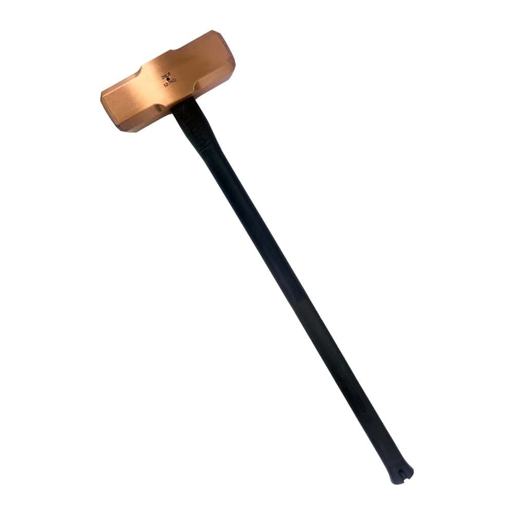 Mumme Copper Sledge Hammer with Pinned Steel Core Fiberglass Black Handle 5HCFRH28 - 12.7Kg (28lb)