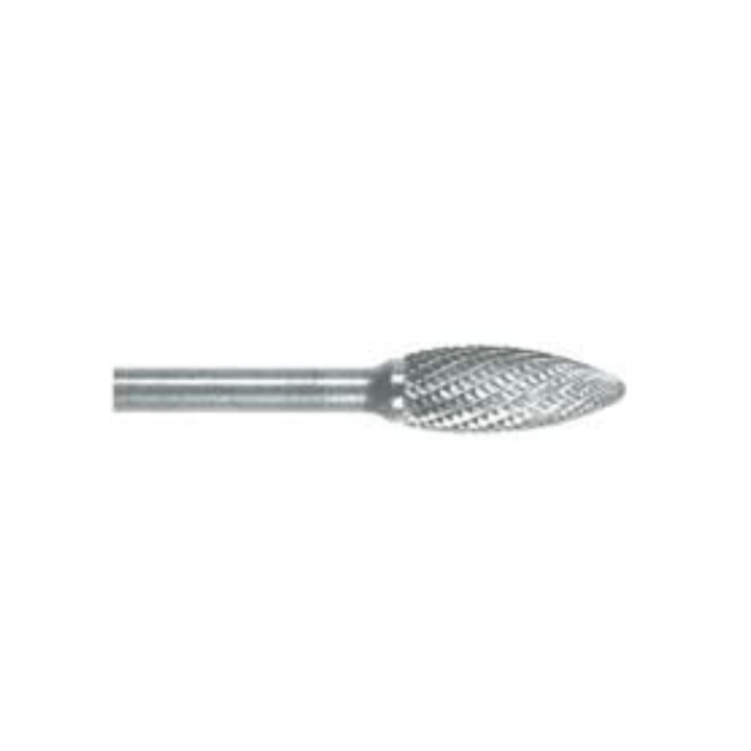 Carbide Burrs (Flame), 1/4" Shank, Diamond Cut by Garryson