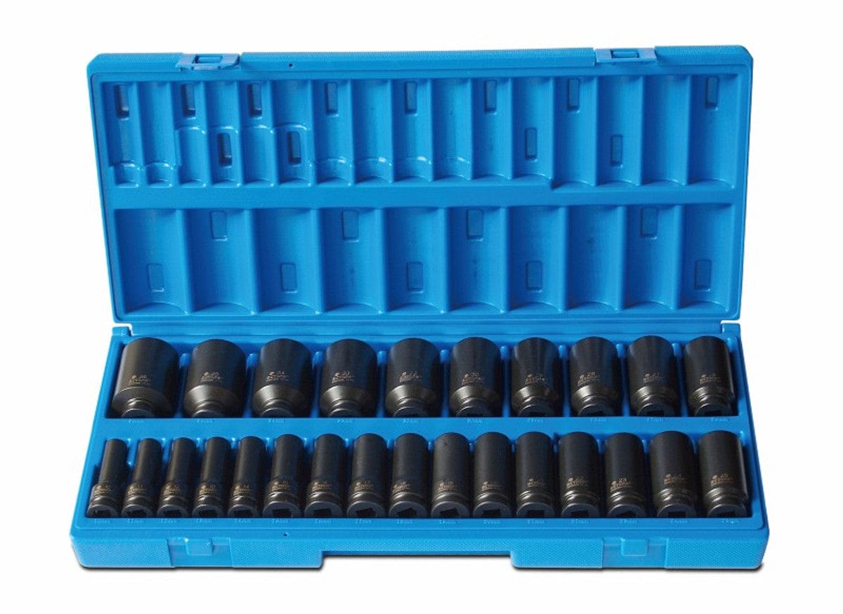 Action 26Pce 1/2" Drive 10-36mm Deep Impact Socket Set 605222601