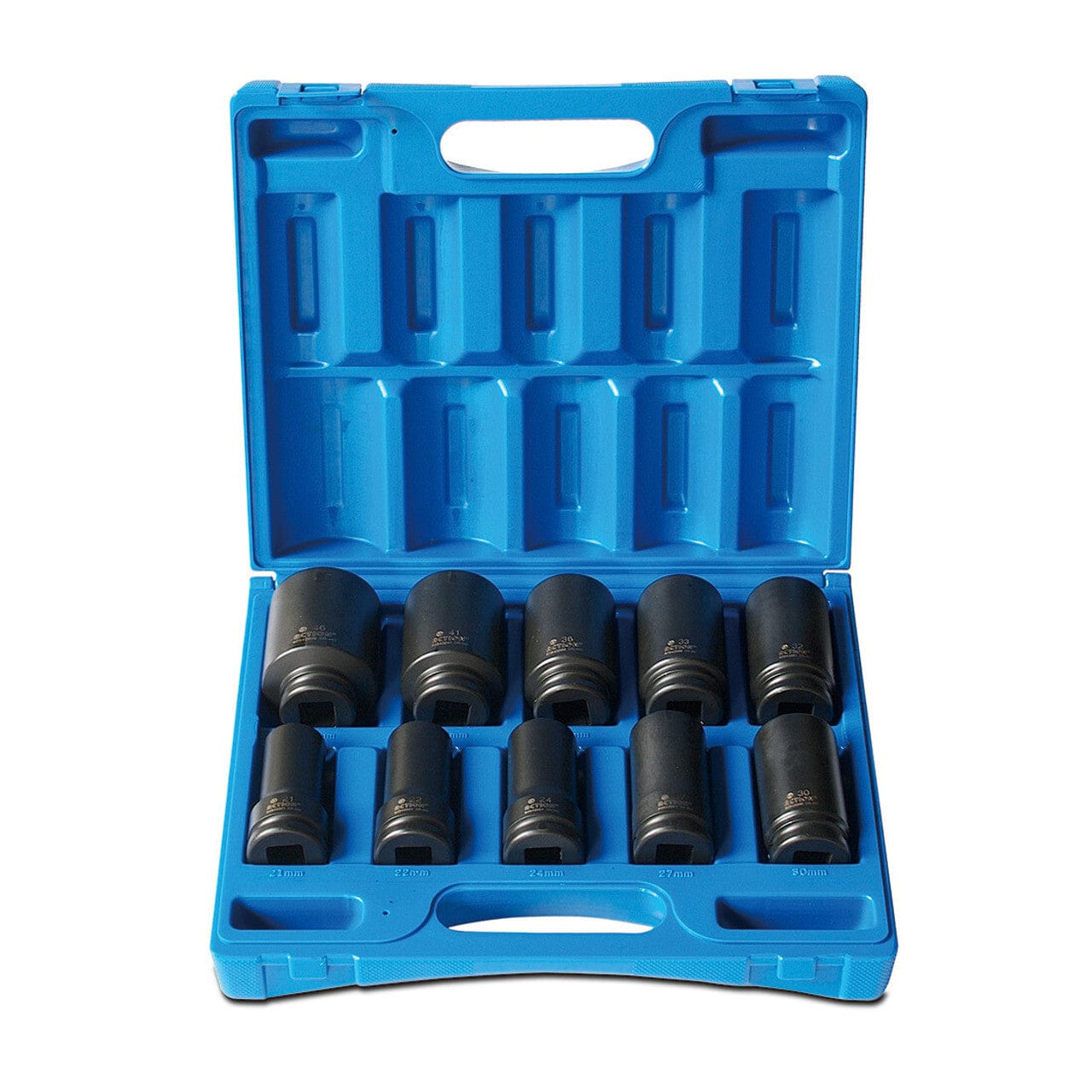 Action 10Pce 3/4" Drive Metric Deep Impact Socket Set 605421001