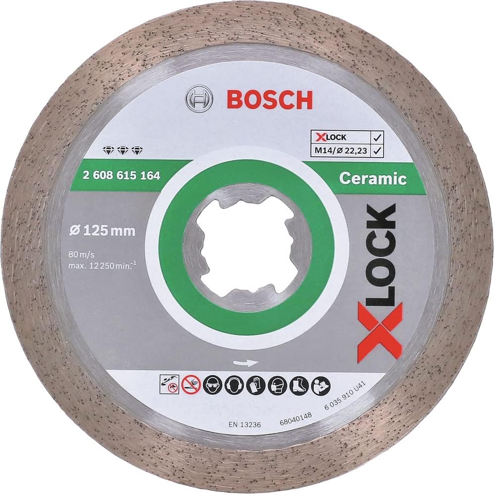 Bosch 125mm Diamond Cutting Disc X-Lock suit Ceramic Cutting 2608615164 *Discontinued*