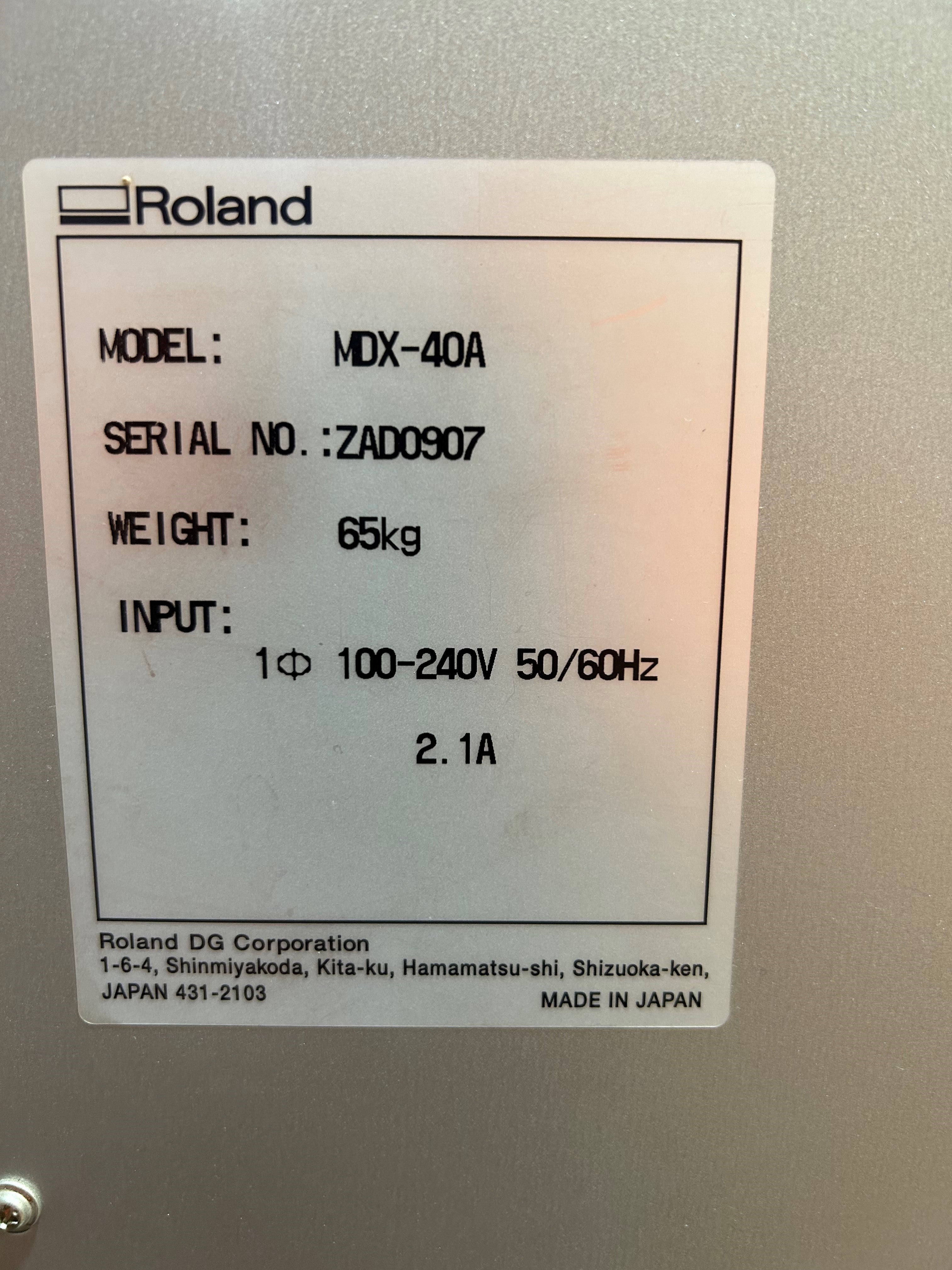 *Pre Loved* CNC Router With Rotary Axis - MDX-40A by Roland
