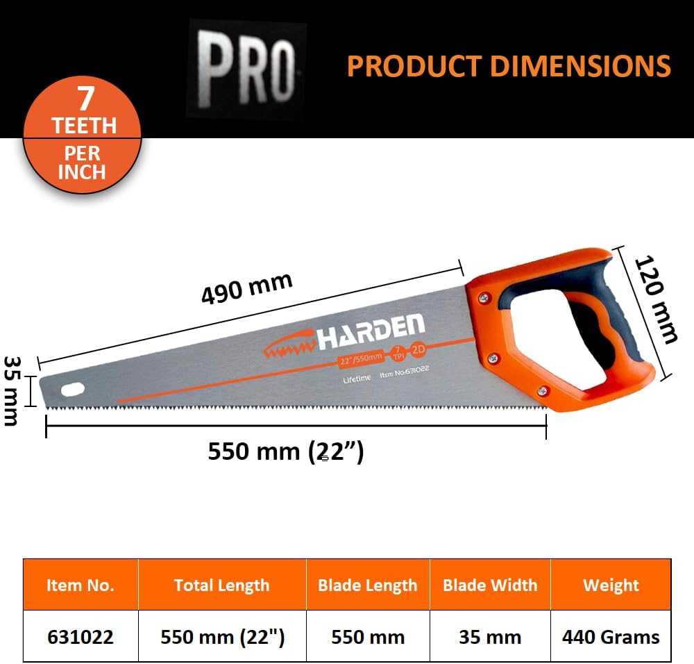 Harden 22" Classic Steel Hand Saw 631022