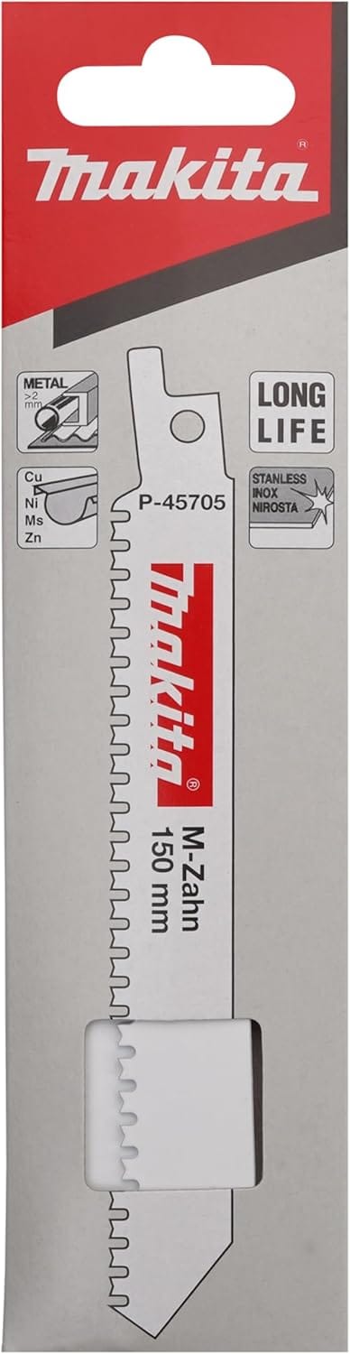Makita 5Pce 150mm Reciprocating Saw Blade Set P-45705